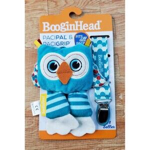 BooginHead Baby Newborn Infant PaciPal PaciGrip Pacifier Clip Blue Owl NEW